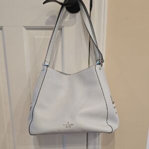 kate spade Very Light Blue Pebble Leather Shoulder Bag